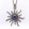 Cross-border exclusive new product: Sun Necklace, Blue Eyes, Devil's Eyes, European and American style pendant, women's fashion accessory details Picture